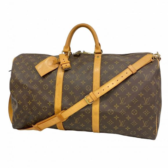 Louis Vuitton Monogram Keepall Bandouliere 55 Boston Bag M41414 Brown  Men's - Picture 1 of 10